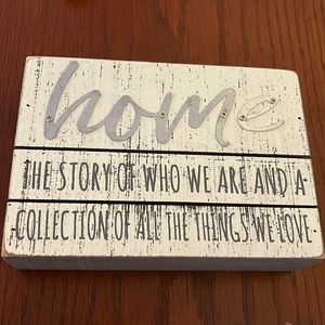 Small home decor sign never been used!